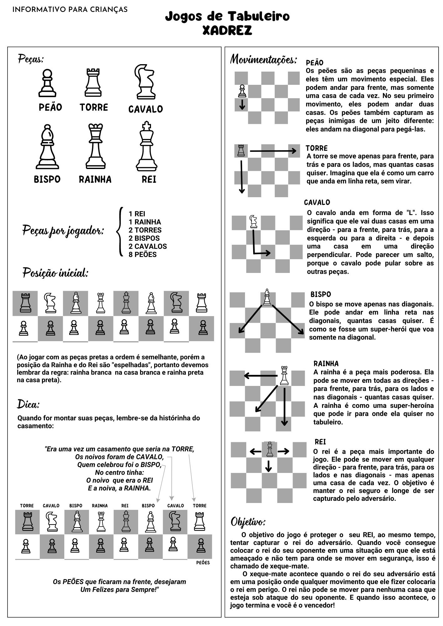 Tabuleiro de Dama e Xadrez para Imprimir - Documento A4 (1)